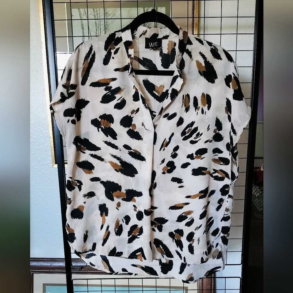 EUC Leopard Print Blouse